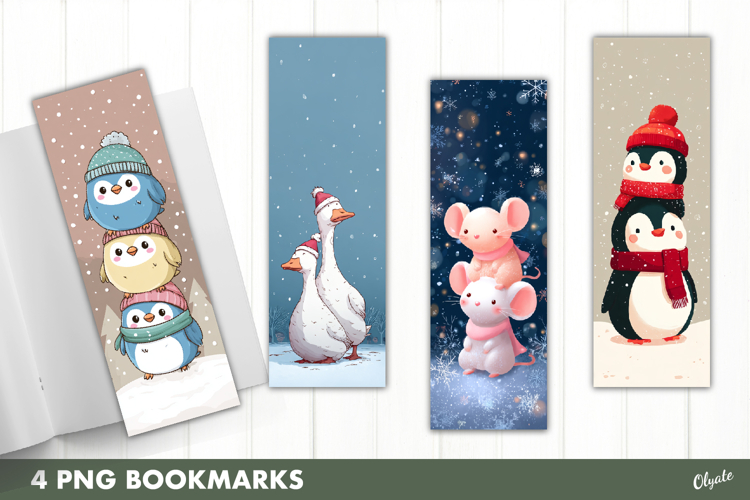 Cute Christmas Bookmark Sublimation PNG