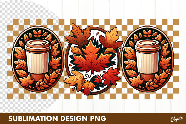 Fall Sublimation, Autumn Frame Sublimation. Tshirt PNG