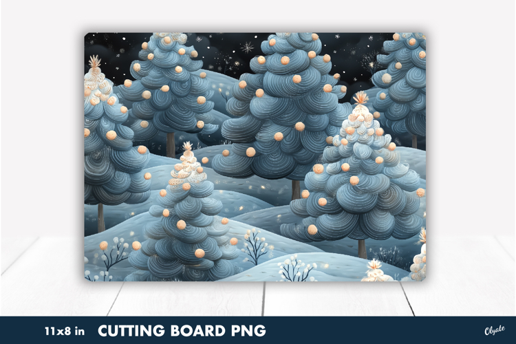 Cutting Board Winter Magic PNG