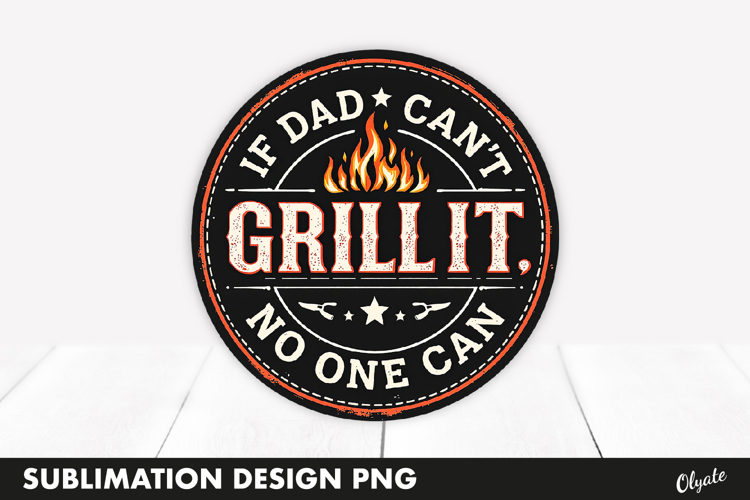 BBQ Retro Round Sublimation PNG, BBQ Badge PNG