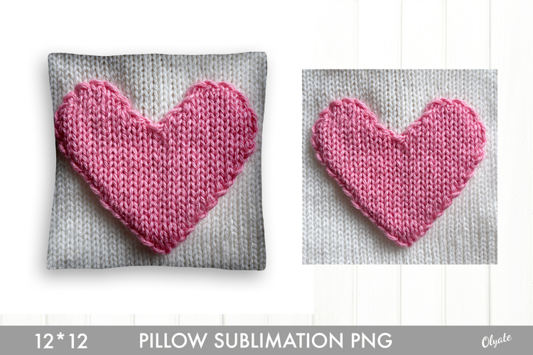 Knitting Pink Pillow Sublimation PNG