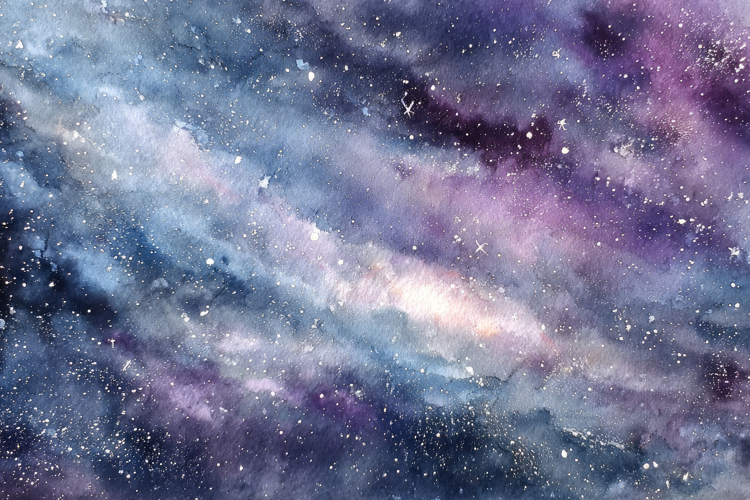 Space Watercolor Background Wallpaper
