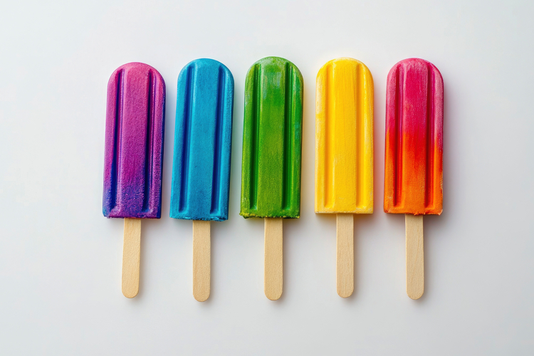 Rainbow Popsicles Background Wallpaper example image 1