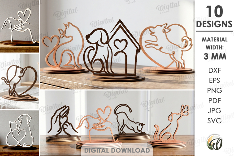 3d Cat Svg Image 2