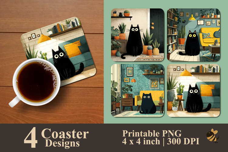 Vintage Cat Illustration Image 12