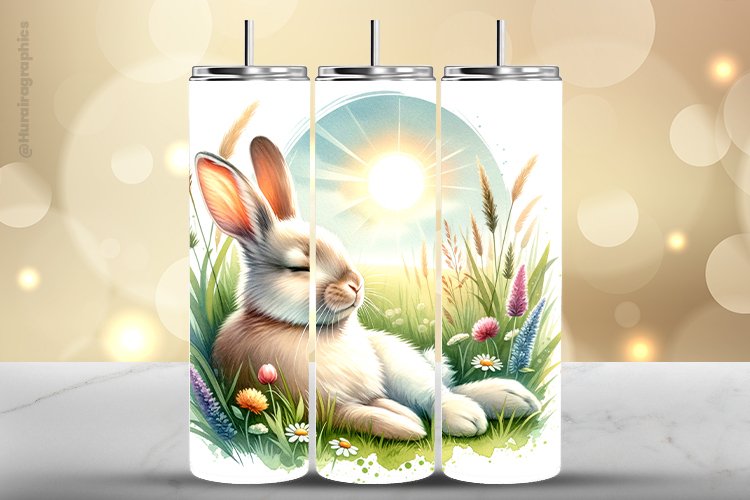 Rabbit Tumbler Wrap| Tumbler Sublimation Wrap