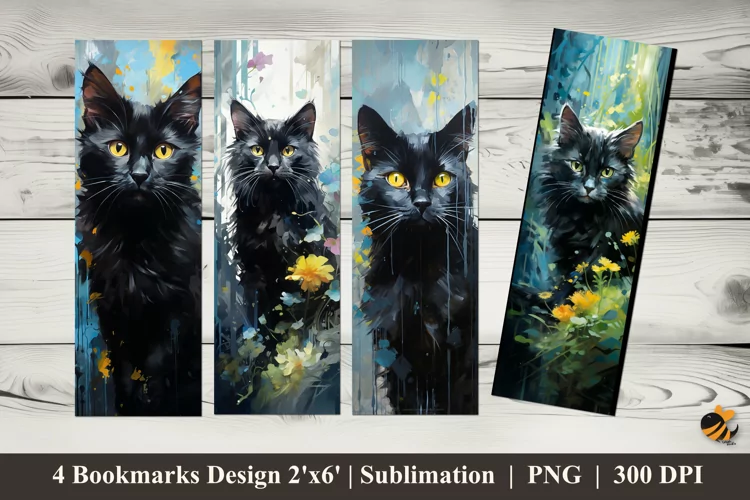Watercolor Painting Bookmarks Sublimation Design