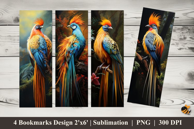 Partridge Bookmarks Sublimation Design example image 1