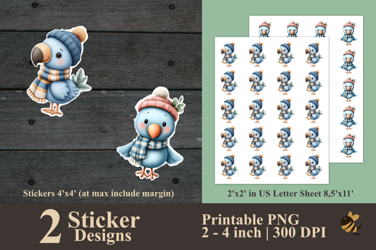 Cute Flamingo Sticker Designs PNG