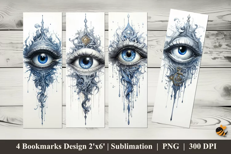 Sharp Gaze Bookmarks Sublimation Design