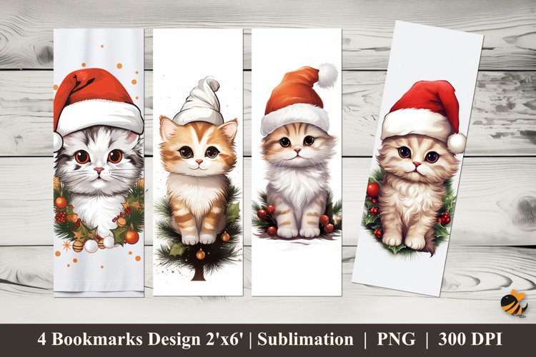 Hat Cat Bookmarks Sublimation Design