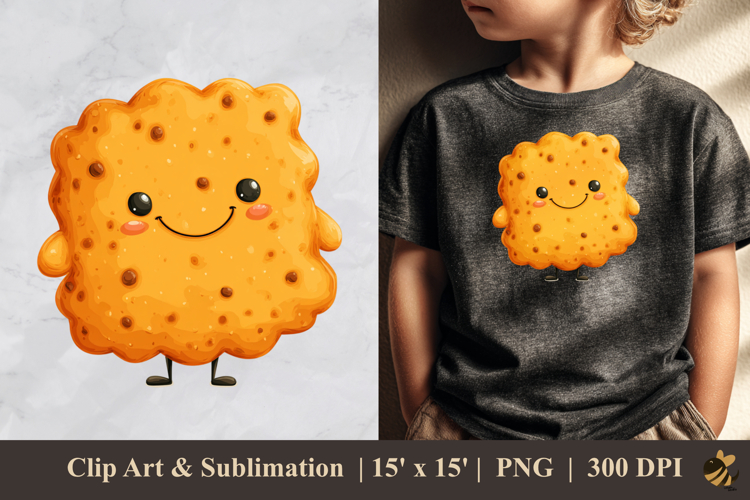 Cute Cookie DTF Sublimation Clipart Design 1