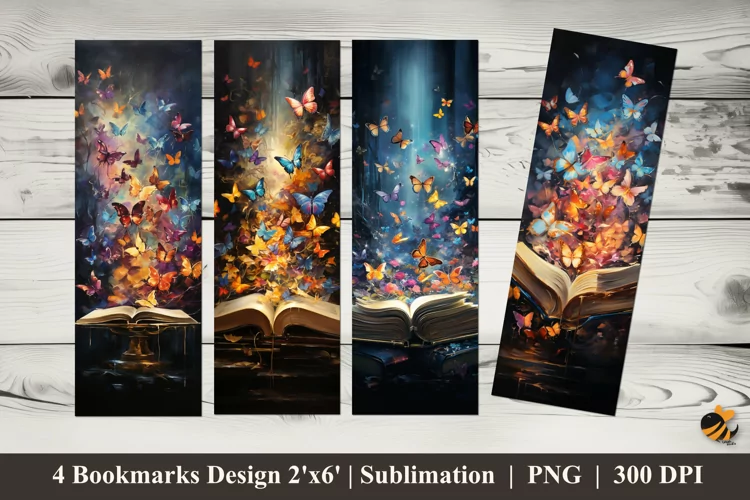 Magic Book Bookmarks Sublimation Design