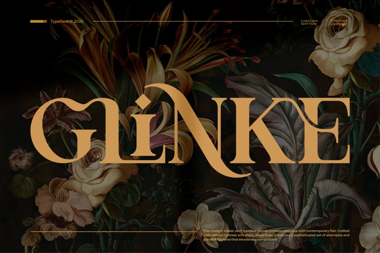 Glinke || Modern Classy Serif Font