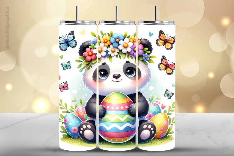 Panda Tumbler Wrap| Tumbler Sublimation Wrap