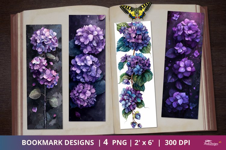 Flower Nature Scrapbook Bookmark Designs example image 1