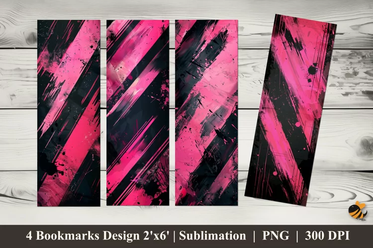Digital Artwork Bookmarks Sublimation Design