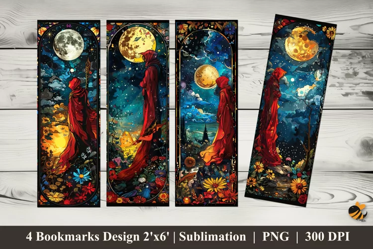 Angelic Imagination Bookmarks Sublimation Design