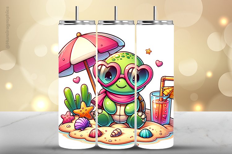 Turtle Tumbler Wrap| Tumbler Sublimation Wrap