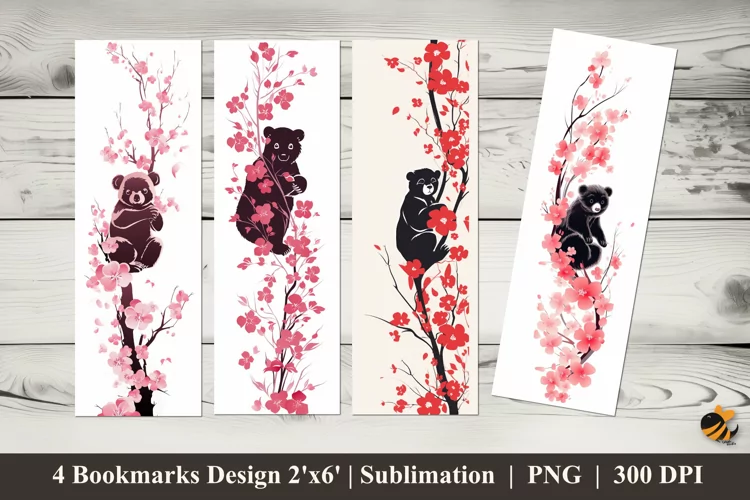 Koala Flower Bookmarks Sublimation Design