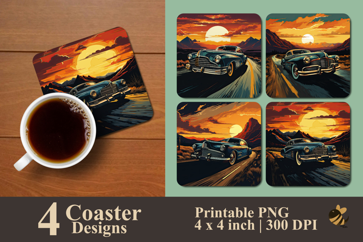 Vintage Car Clipart Image 9