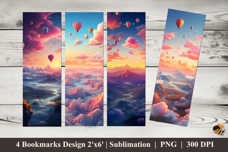 Beautiful Dreamy Bookmarks Sublimation Design