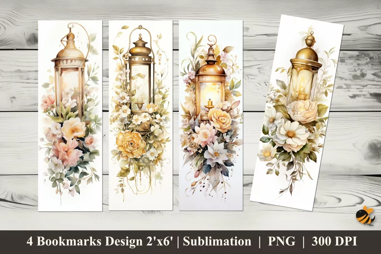 Garden Lamp Bookmarks Sublimation Design