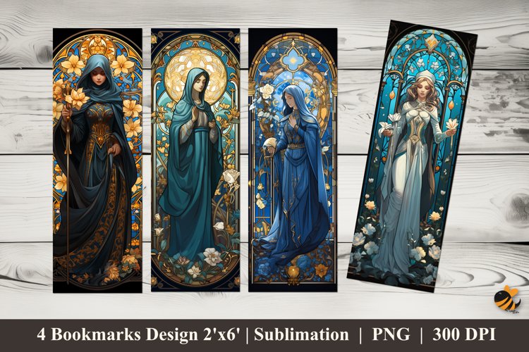 Fortune Teller Girl Bookmarks Sublimation Design