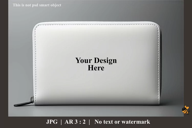 Girls Wallet Mockup Design Illustration 1