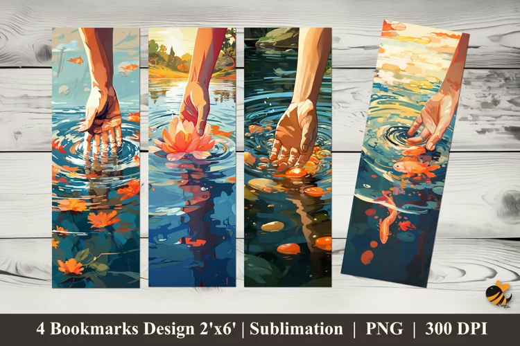 Natural Clarity Bookmarks Sublimation Design