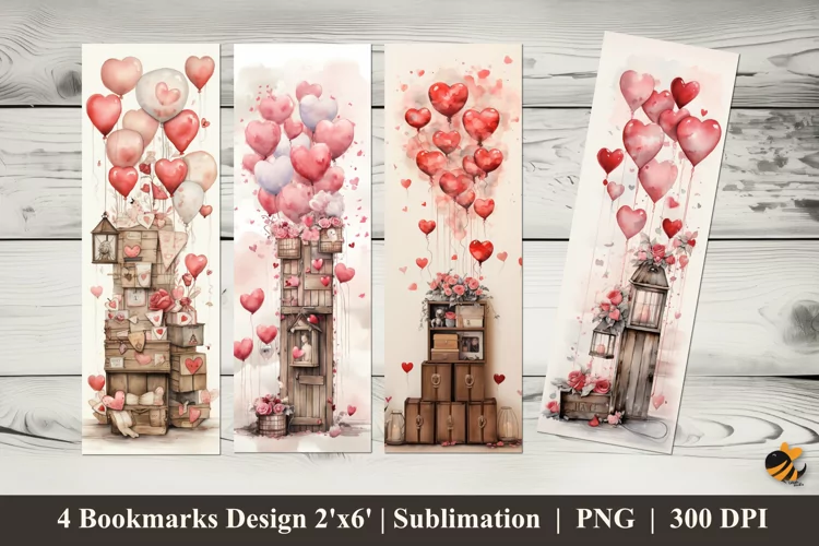 Full of love Bookmarks Sublimation Design