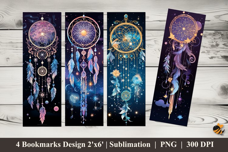 Dreamcatcher Bookmarks Sublimation Design