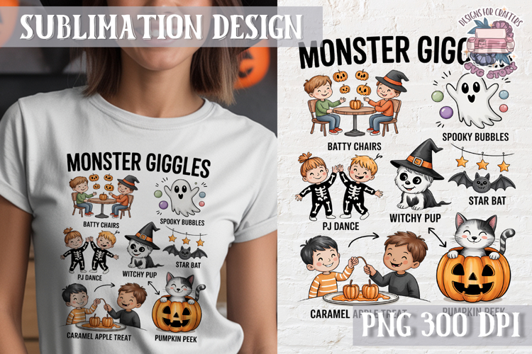 Cute Halloween Clipart PNG Sublimation Cozy Ideas Tshirt