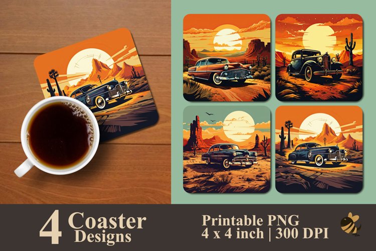 Car Coaster Sublimation Designs Image 7