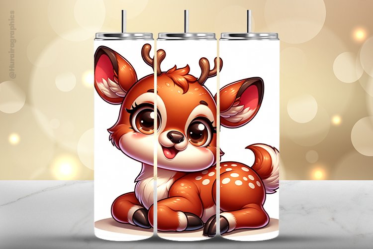 Deer Tumbler Wrap| Tumbler Sublimation Wrap