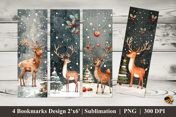 Winter Exotic Bookmarks Sublimation Design