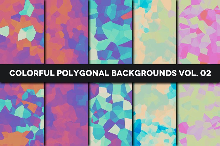 Colorful Polygonal Backgrounds Vol. 02