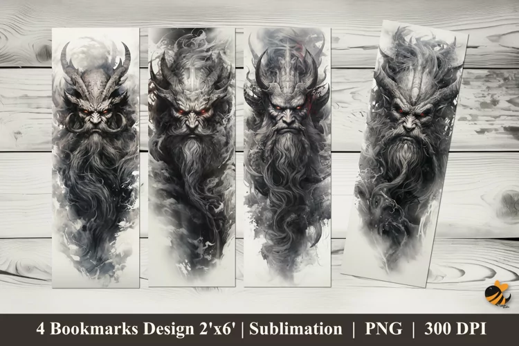 Horrible Smoke Bookmarks Sublimation Design