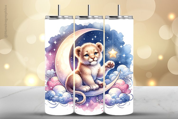 Lion Tumbler Wrap| Tumbler Sublimation Wrap