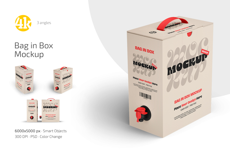 Bag in Box Mockup Set