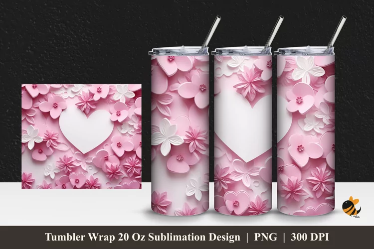 Love Sign Tumbler Wrap Sublimation Design 1
