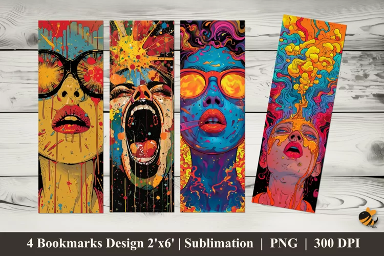 Expression Bookmarks Sublimation Design