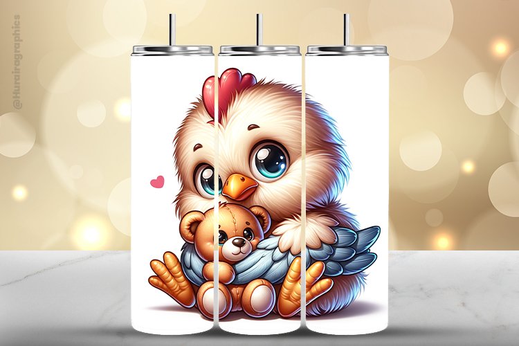 Hen Tumbler Wrap| Tumbler Sublimation Wrap example image 1