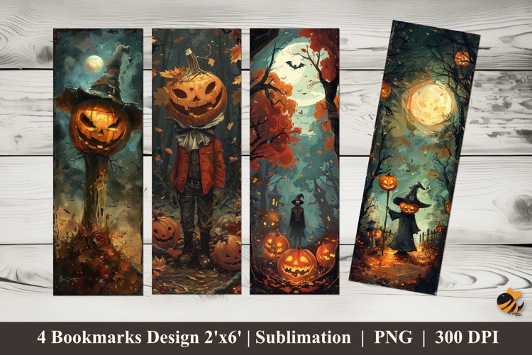 Halloween Bookmarks Sublimation Design