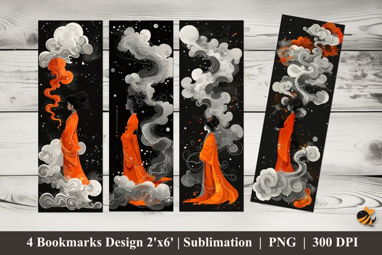 Dimensional Characters Bookmarks Sublimation example image 1