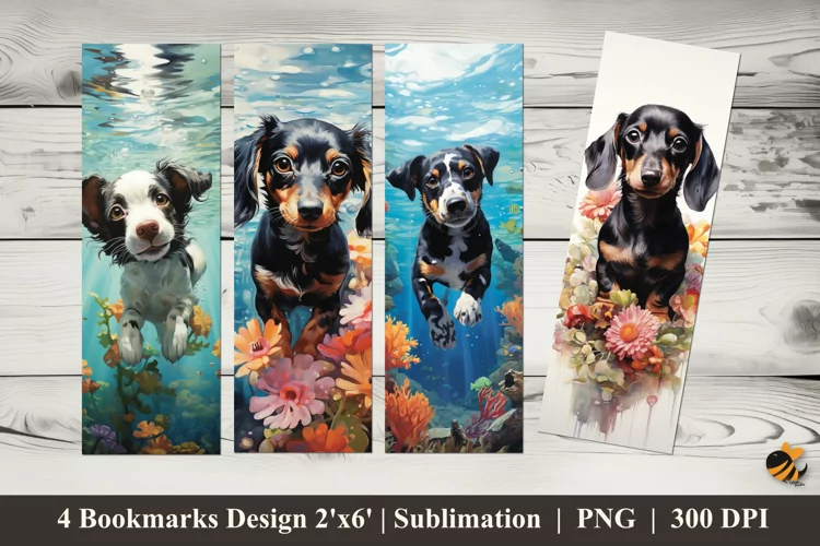 Strange Dog Bookmarks Sublimation Design