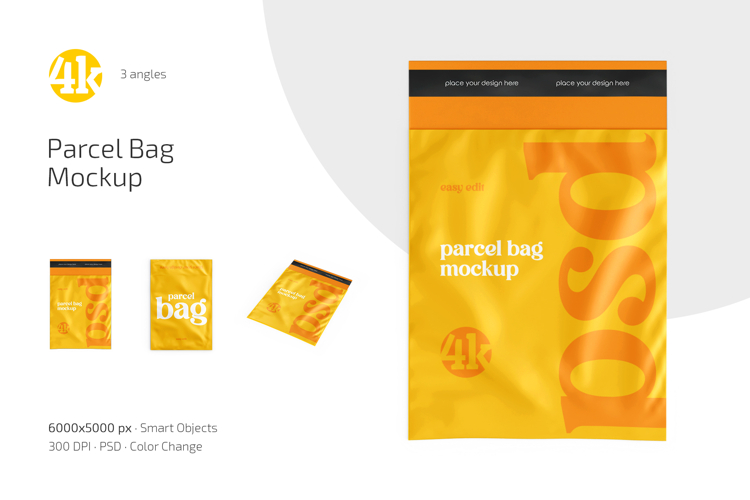 Parcel Bag Mockup Set