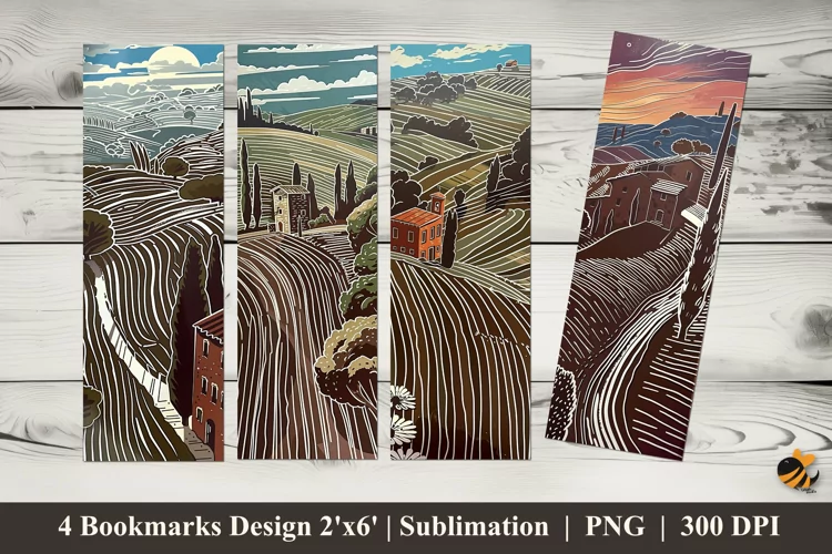 Garden Vector Bookmark Sublimation Design