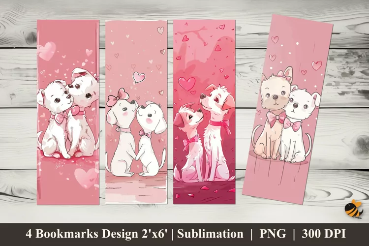 So Sweet Dog Bookmarks Sublimation Design