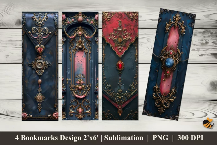 Visual Arts Bookmarks Sublimation Design